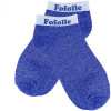 photo-Chaussettes à paillettes - Socquettes - Femme - Bleu - Fofolle - Taille 36/42