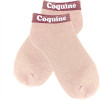 Chaussettes à paillettes - Socquettes - Femme - Rose - Coquine - Taille 36/42