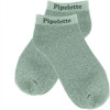 photo-Chaussettes à paillettes - Socquettes - Femme - Vert - Pipelette - Taille 36/42