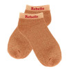 photo-Chaussettes à paillettes - Socquettes - Femme - Orange - Rebelle - Taille 36/42