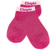 photo-Chaussettes à paillettes - Socquettes - Femme - Rose - Chipie - Taille 36/42