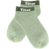 photo-Chaussettes à paillettes - Socquettes - Femme - Vert - Têtue - Taille 36/42