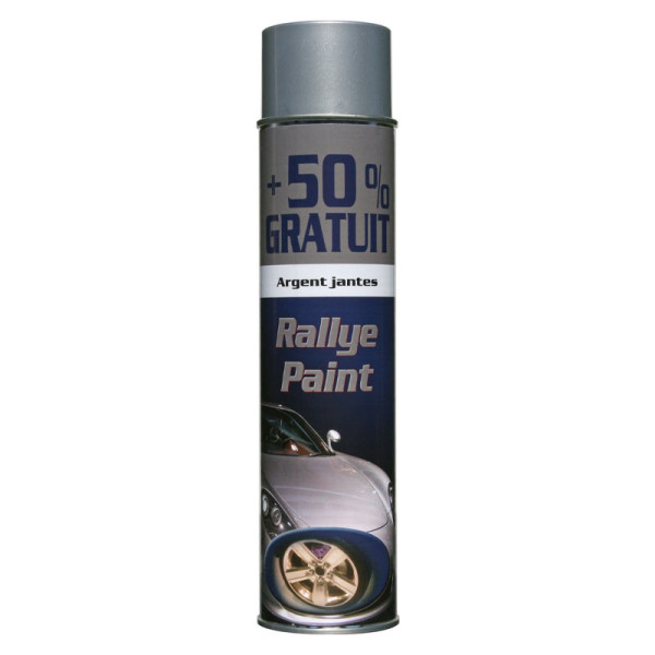 photo-Bombe de peinture - Argent - Pour jantes - Auto/Moto - Rallye Paint - 600ml