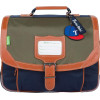 photo-Cartable - Tann's - Bleu/Kaki - Maternelle - Primaire - 32x27x12cm - Axel