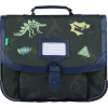 photo-Cartable - Tann's - Kaki - Dinosaures - Primaire - 35x27x14,5cm - Timothée