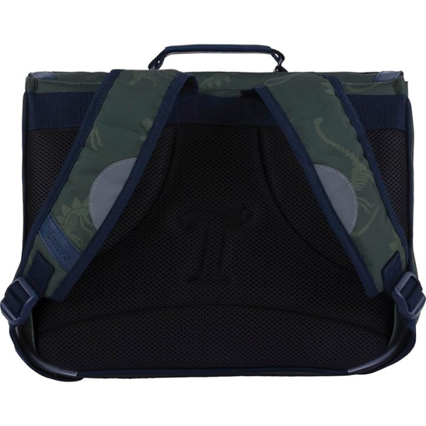Cartable - Tann's - Kaki - Dinosaures - Primaire - 35x27x14,5cm - Timothée