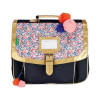 photo-Cartable - Tann's - Bleu/Motif fleur - Primaire - 35x27x14,5cm - Antonia
