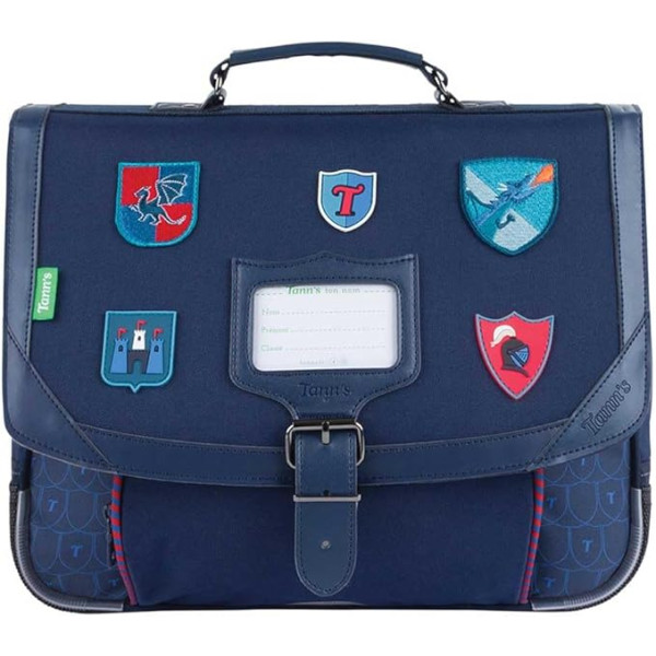 photo-Cartable - Tann's - Bleu marine - Primaire - 35x27x14,5cm - Lancelot