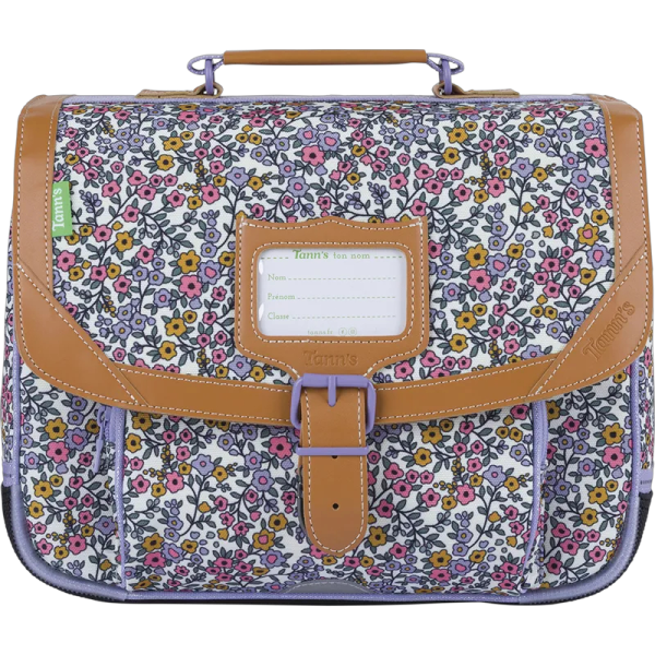photo-Cartable - Tann's - Motif fleur - Primaire - 32x27x12cm - May multicolore