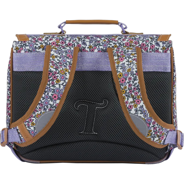 Cartable - Tann's - Motif fleur - Primaire - 32x27x12cm - May multicolore