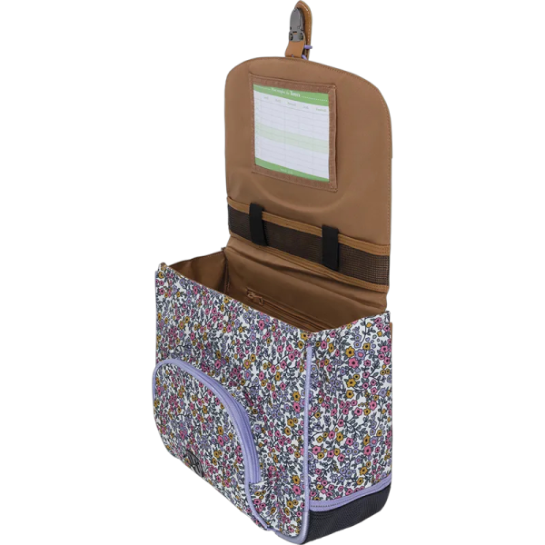 Cartable - Tann's - Motif fleur - Primaire - 32x27x12cm - May multicolore