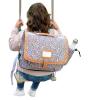 Cartable - Tann's - Motif fleur - Primaire - 32x27x12cm - May multicolore