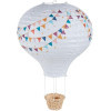 photo-Suspension - Abat-jour - Montgolfière - Papier blanc - 30x30x45cm - Chambre - Ostaria
