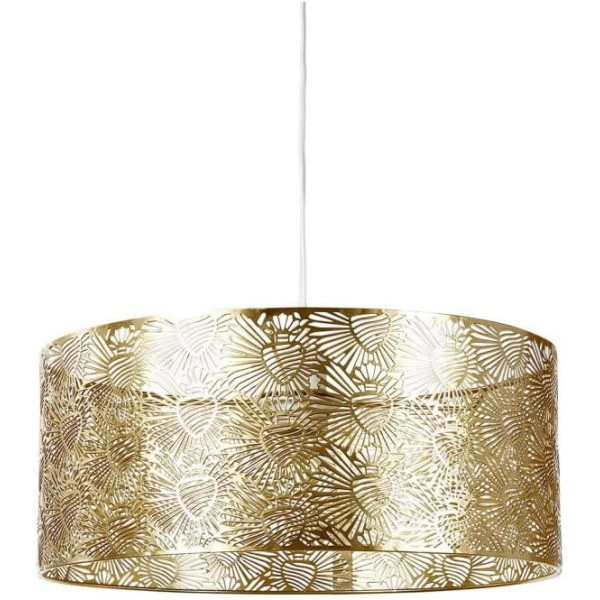 photo-Suspension - Abat-jour - Métal - Doré - 35x15cm - Corazon - Chambre - Salon - Ostaria