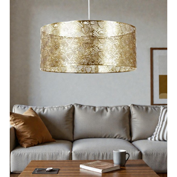 Suspension - Abat-jour - Métal - Doré - 35x15cm - Corazon - Chambre - Salon - Ostaria