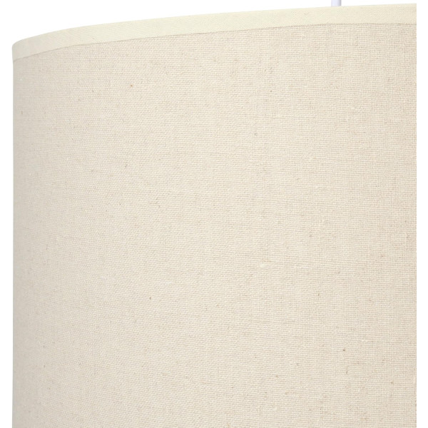 Suspension - Abat-jour - Beige/Lin - Cylindrique - 35cm diamètre - Chambre - Salon