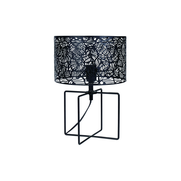 photo-Lampe - A poser - Métal - Noir - Motifs ajourés - Design - 25x32cm - Ostaria