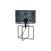 photo-Lampe - A poser - Métal - Noir - Motifs ajourés - Design - 25x32cm - Ostaria