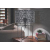 Lampe - A poser - Métal - Noir - Motifs ajourés - Design - 25x32cm - Ostaria