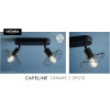 Lampe - 2 spots - Métal - Noir - A fixer - Mur ou plafond - Orientable - Salon - Chambre