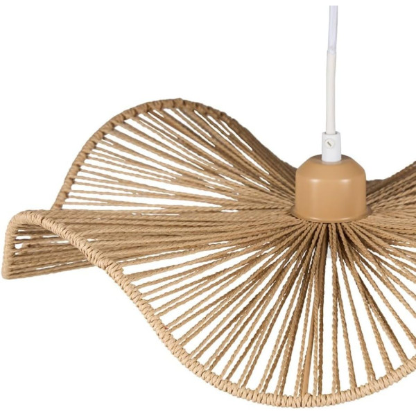 Suspension - Abat-jour - Corde naturelle - 42 cm diamètre - Chambre - Salon - Inaya