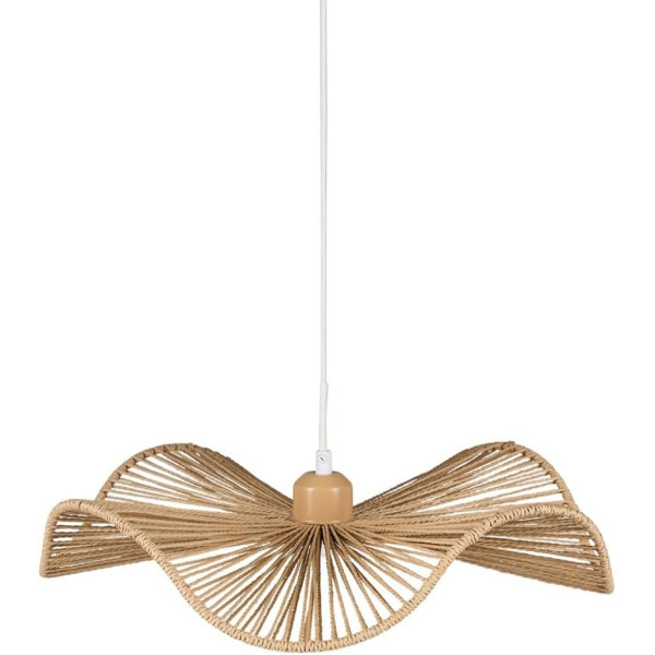 photo-Suspension - Abat-jour - Corde naturelle - 42 cm diamètre - Chambre - Salon - Inaya