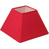 photo-Abat-jour - Carré - Rouge - 20x20x14cm - Pour lampe - Coton renforcé - Ostaria