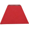 Abat-jour - Carré - Rouge - 20x20x14cm - Pour lampe - Coton renforcé - Ostaria