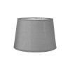 phoot-Abat-jour - Gris - Rond - Texture tissu - 27cm diamètre - Pour lampe - Salon - Chambre