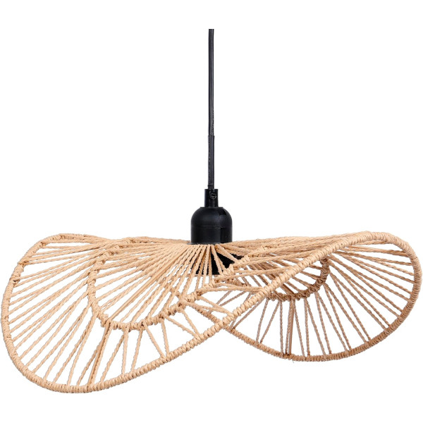 photo-Suspension - Abat-jour - Corde naturelle - Style bohème - 65cm diamètre - Salon - Chambre