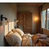 Lampe - Applique - Spot - Corde naturelle - Style bohème - 15x15x17cm - A fixer
