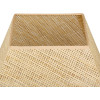 Abat-jour - Carré - Cannage rotin - 41cm diamètre - Salon - Chambre - Pour lampe