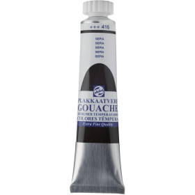 photo-Gouache - Extra-fine - Sépia - 416 - Finition mate - Talens - Tube de 20ml