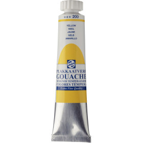 photo-Gouache - Extra-fine - Jaune - 200 - Finition mate - Talens - Tube de 20ml