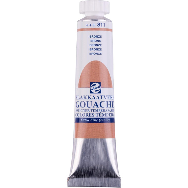 photo-Gouache - Extra-fine - Bronze - 811 - Finition mate - Talens - Tube de 20ml