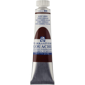 photo-Gouache - Extra-fine - Terre ombre brûlée - 409 - Finition mate - Talens - Tube de 20ml