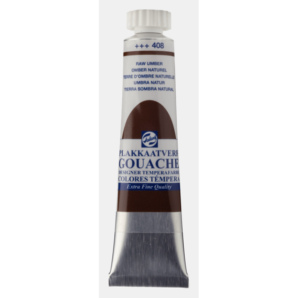 photo-Gouache - Extra-fine - Terre ombre naturelle - 408 - Finition mate - Talens - Tube de 20ml