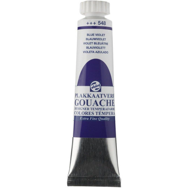 photo-Gouache - Extra-fine - Violet bleuâtre - 548 - Finition mate - Talens - Tube de 20ml