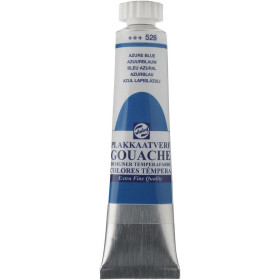 photo-Gouache - Extra-fine - Bleu azural - 526 - Finition mate - Talens - Tube de 20ml