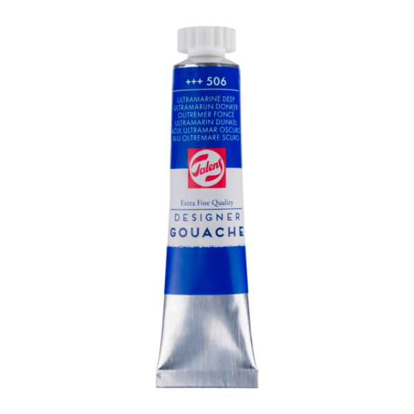 photo-Gouache - Extra-fine - Outremer foncé - 506 - Finition mate - Talens - Tube de 20ml