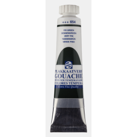 photo-Gouache - Extra-fine - Vert pin - 654 - Finition mate - Talens - Tube de 20ml