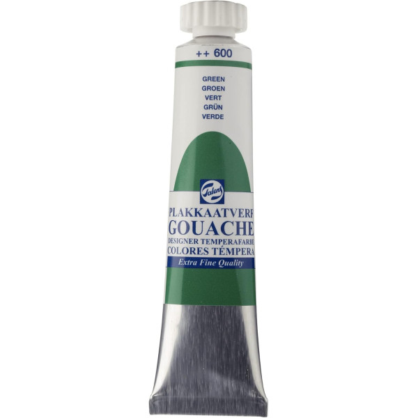 photo-Gouache - Extra-fine - Vert - 600 - Finition mate - Talens - Tube de 20ml