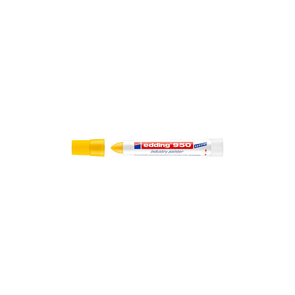 photo-Marqueur - Jaune - Spécial industrie - Surfaces difficiles - Permanent - Edding 950