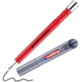 photo-Crayon de chantier - Porte-mine rectangulaire - Zones difficiles - Rechargeable - Edding 8890