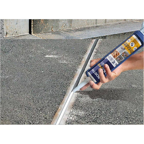 Mastic - Colle et joint - Gris - Intérieur/extérieur - Multi usages - Tous matériaux - Bostik PU790