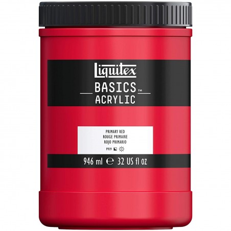 photo-Peinture acrylique - Rouge primaire - 415 - Liquitex Basics acrylic - Pot 946ml