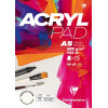 photo-Bloc - Acrylique - Gouache - A5 - 15 feuilles 285g - Blanc - Clairefontaine - Acryl Pad
