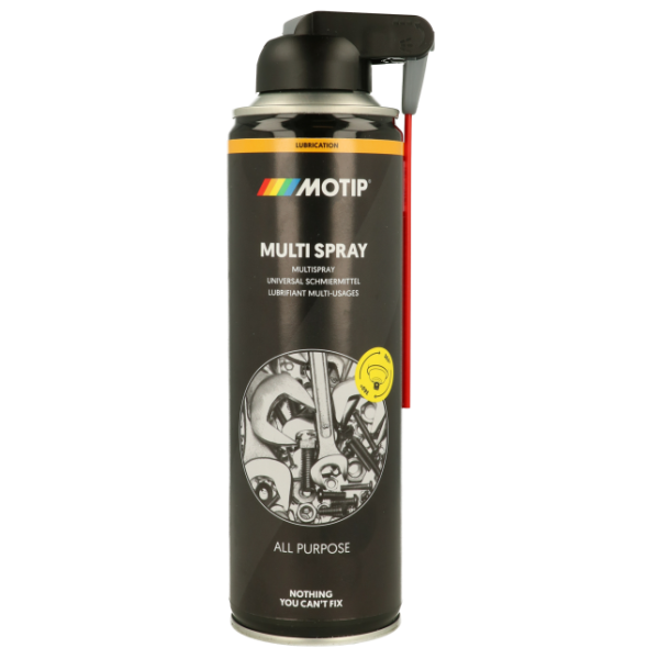 photo-Produit lubrifiant - Élimine huile, graisse, cire, soubassement de carrosserie et goudron - Motip