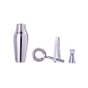 photo-Coffret à cocktail - Shaker + doseur + passoire + pince - Inox - Idée cadeau - Laguiole