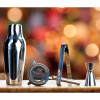 Coffret à cocktail - Shaker + doseur + passoire + pince - Inox - Idée cadeau - Laguiole